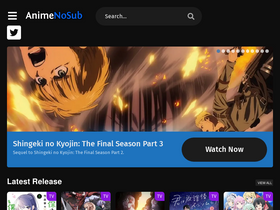 'animenosub.com' screenshot