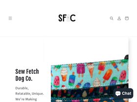 sewfetchdogco.com homepage screenshot