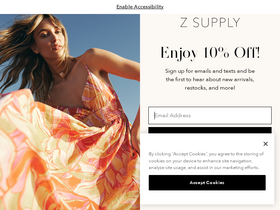 'zsupplyclothing.com' screenshot