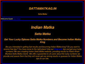 'sattamatkag.in' screenshot