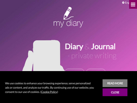 'writediary.com' screenshot