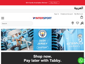 'intersport.com.kw' screenshot