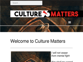 'culturematters.org.uk' screenshot