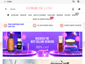 'cosme-de.com' screenshot