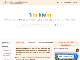 'hethongphapluat.com' screenshot