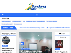 'bandungklik.com' screenshot