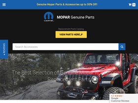 'mopargenuineparts.com' screenshot