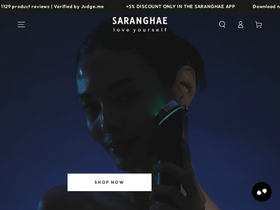 Saranghae | Korean Skincare website screenshot