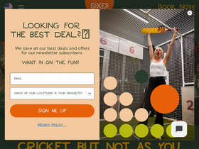 'sixescricket.com' screenshot