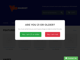 vgomarket.com homepage screenshot