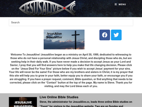 'jesusalive.cc' screenshot