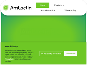 'amlactin.com' screenshot