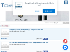'tuyencongchuc.vn' screenshot