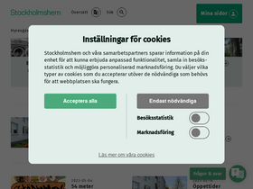 'stockholmshem.se' screenshot