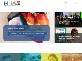 'iamnotalone.mhanational.org' screenshot