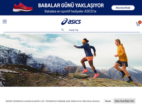'asics.com.tr' screenshot