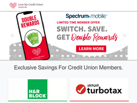 'lovemycreditunion.org' screenshot