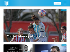 'racingclub.com.ar' screenshot