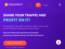'peer2profit.io' screenshot