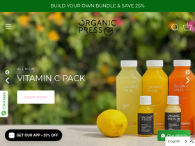 organicpress.com homepage screenshot