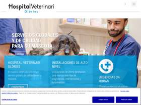 'hospitalveterinariglories.com' screenshot