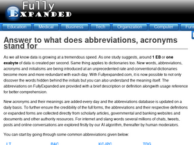 'fullyexpanded.com' screenshot