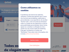 'omio.pt' screenshot