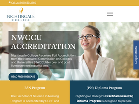 'nightingale.edu' screenshot