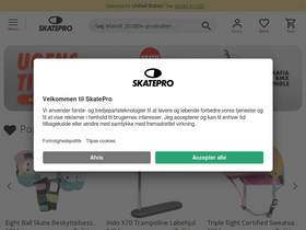 'skatepro.dk' screenshot