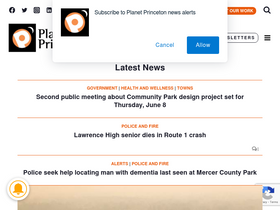 'planetprinceton.com' screenshot