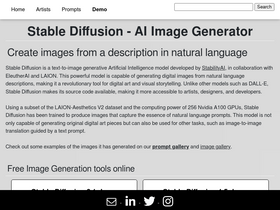 'stablediffusion.fr' screenshot