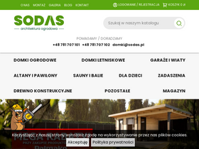 'domki-sodas.pl' screenshot