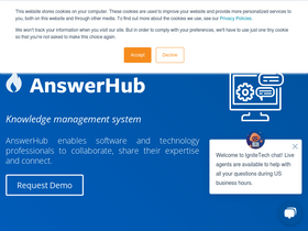 'answerhub.com' screenshot