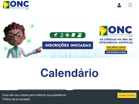 'onciencias.org' screenshot