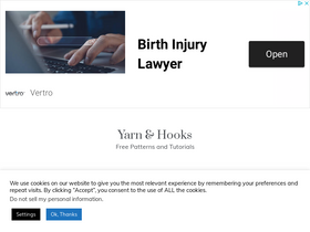 'yarnandhooks.com' screenshot
