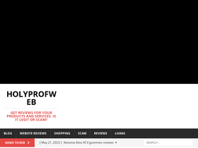 'holyprofweb.com' screenshot