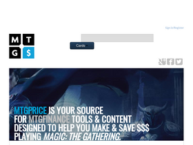 'mtgprice.com' screenshot