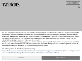 'revistainteriores.es' screenshot