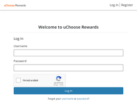 'uchooserewards.com' screenshot