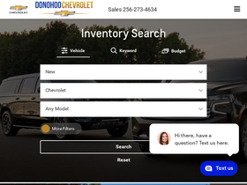 'donohoochevrolet.com' screenshot
