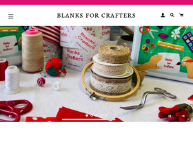 blanksforcrafters.com homepage screenshot