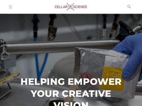cellarscience.com homepage screenshot
