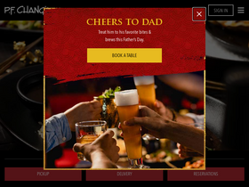 'pfchangs.com' screenshot