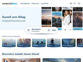 'weekend4two.ch' screenshot