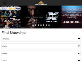'mayacinemas.com' screenshot