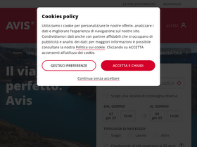 'avisautonoleggio.it' screenshot