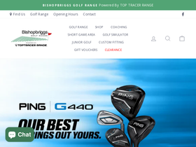 bishopbriggsgolfrange.co.uk homepage screenshot
