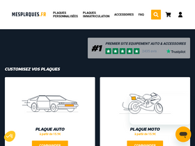 'mesplaques.fr' screenshot