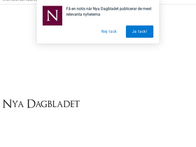 'nyadagbladet.se' screenshot