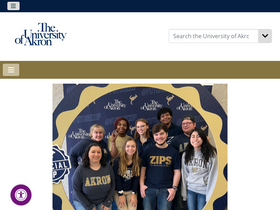 'uakron.edu' screenshot